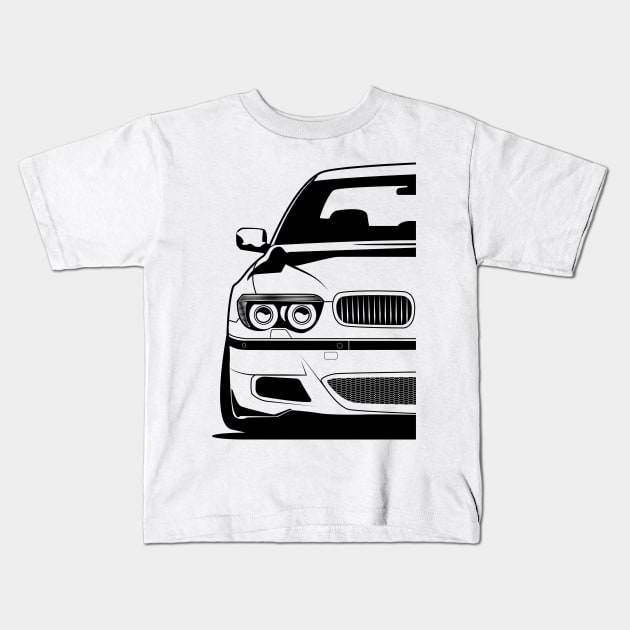 E65 E66 Kids T-Shirt by BlueRoller